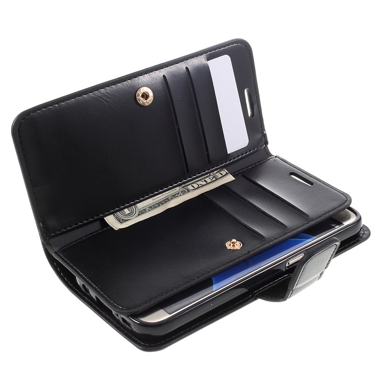 Bolsa MERCURY GOOSPERY Mansoor Wallet Diary para Samsung Galaxy S7 G930 - negro-6
