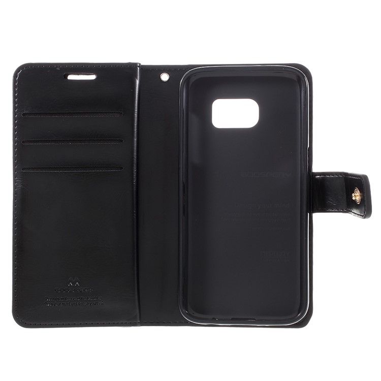 Bolsa MERCURY GOOSPERY Mansoor Wallet Diary para Samsung Galaxy S7 G930 - negro-8