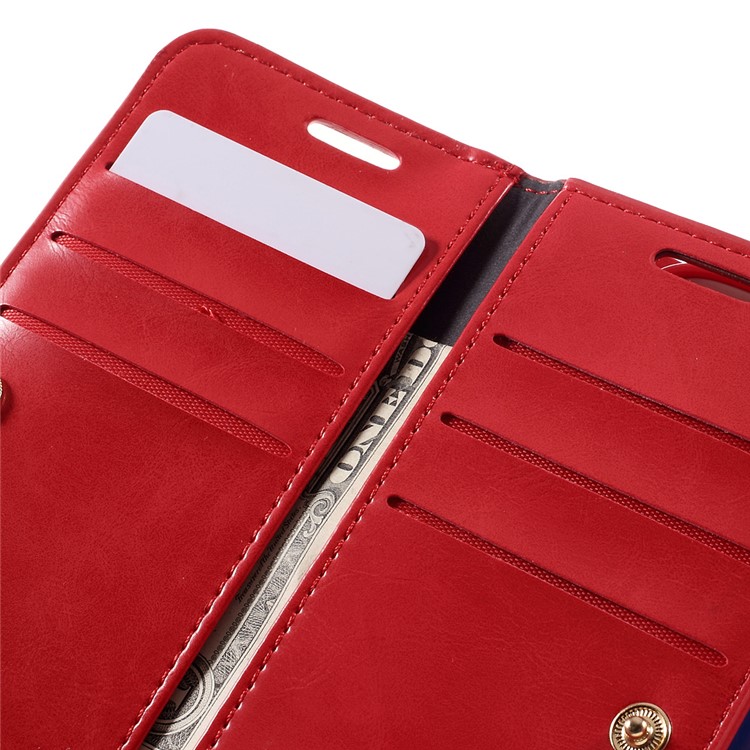 MERCURY GOOSPERY Mansoor Wallet Diary Cover for Samsung Galaxy S7 G930 - Red-10