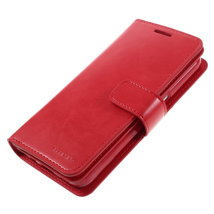 MERCURY GOOSPERY Mansoor Wallet Diary Cover for Samsung Galaxy S7 G930 - Red-4