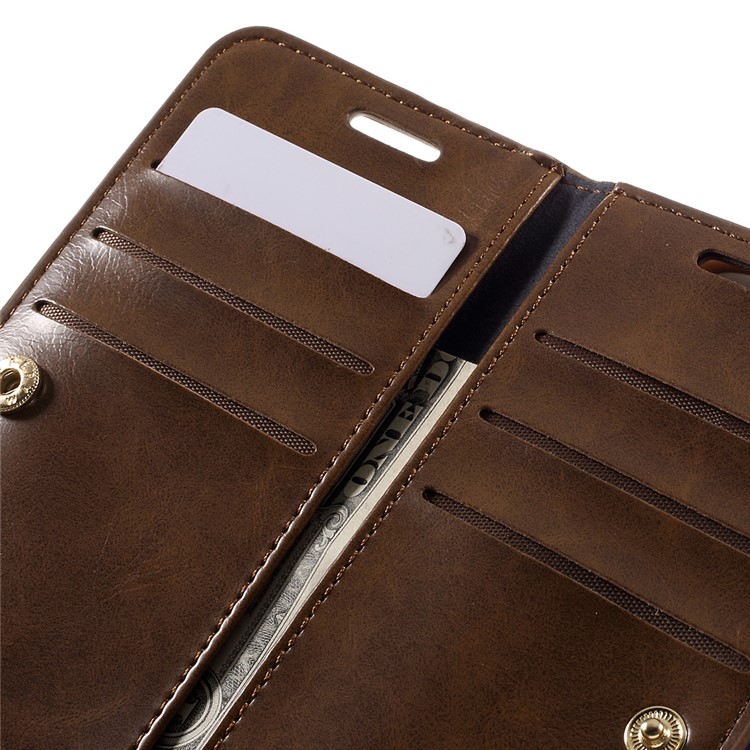 MERCURY GOOSPERY Leather Flip Wallet Case for Samsung Galaxy S7 G930 - Brown-10