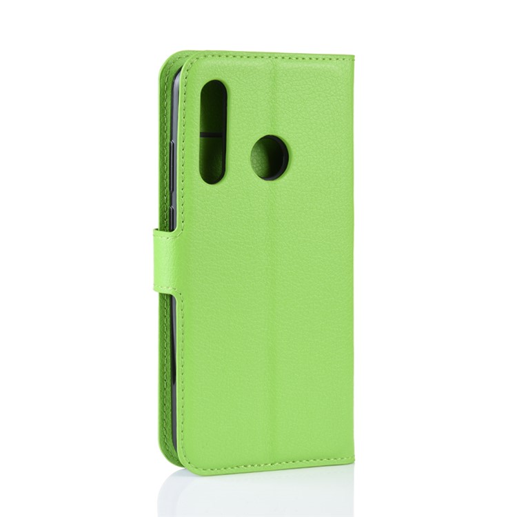 Litchi Skin Wallet Leather Stand Case for Samsung Galaxy A60 - Green-6