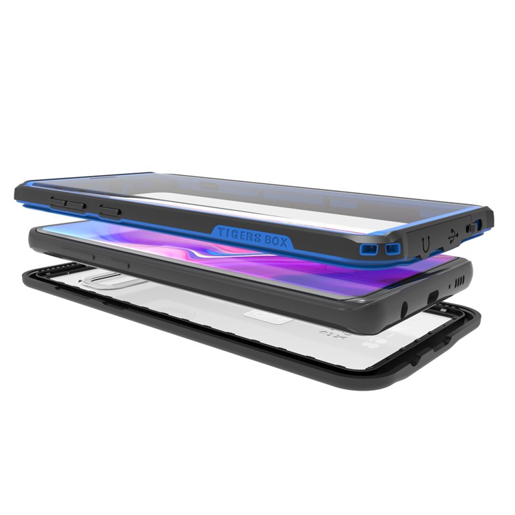 2m IP68 Waterproof Shock/Dirt/Snow Proof Phone Cover for Samsung Galaxy S10 - Blue / Black-5