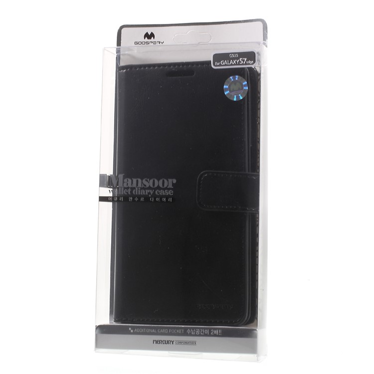 MERCURY GOOSPERY Mansoor Wallet Diary Case for Samsung Galaxy S7 Edge G935 - Black-12