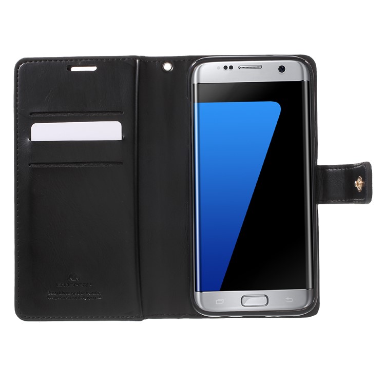 MERCURY GOOSPERY Mansoor Wallet Diary Case for Samsung Galaxy S7 Edge G935 - Black-4