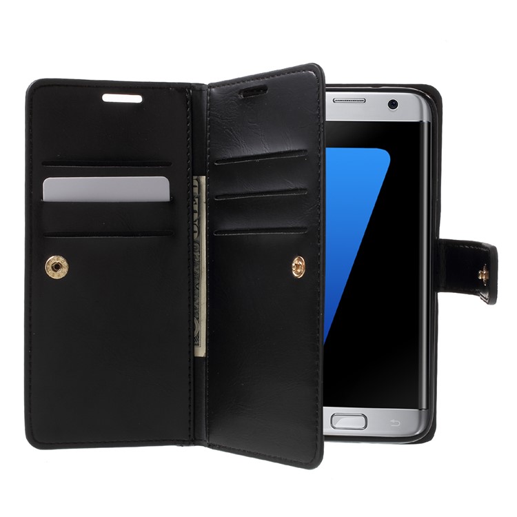 MERCURY GOOSPERY Mansoor Wallet Diary Case for Samsung Galaxy S7 Edge G935 - Black-5