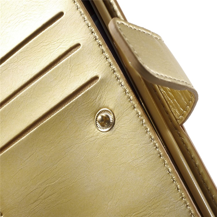 MERCURY GOOSPERY Leather Wallet Cover for Samsung Galaxy S7 Edge G935 - Gold-6