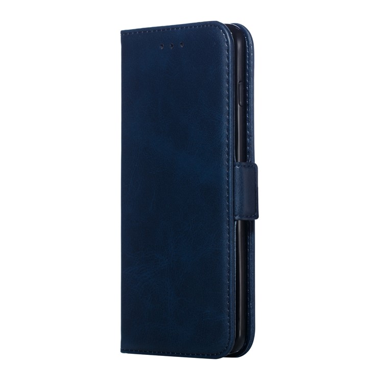 Leather Wallet Stand Flip Phone Case Cover for Samsung Galaxy S10 - Blue-4