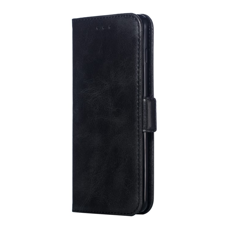 Leather Wallet Stand Flip Phone Case Cover for Samsung Galaxy S10 - Black-5