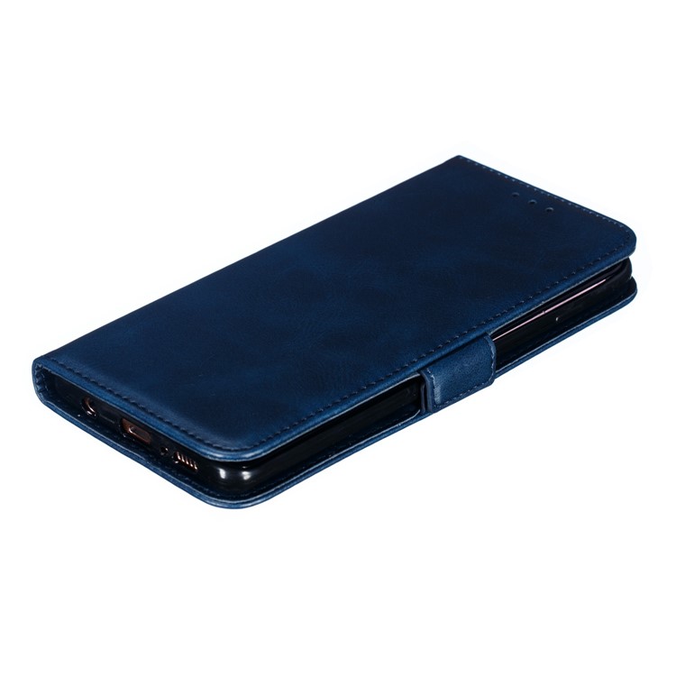 Leather Wallet Stand Flip Phone Case Cover for Samsung Galaxy S10 Plus - Blue-10
