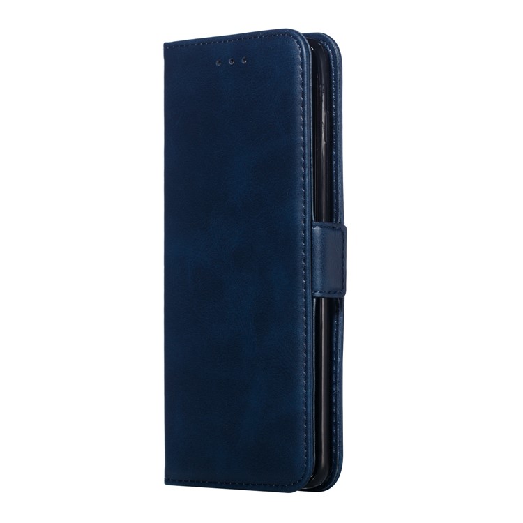 Leather Wallet Stand Flip Phone Case Cover for Samsung Galaxy S10 Plus - Blue-4