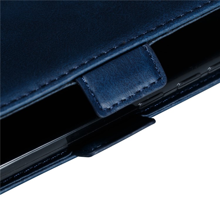 Leather Wallet Stand Flip Phone Case Cover for Samsung Galaxy S10e - Blue-12