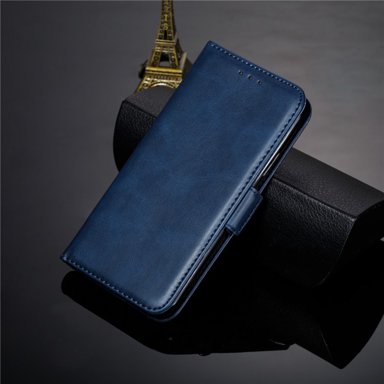 Leather Wallet Stand Flip Phone Case Cover for Samsung Galaxy S10e - Blue-13