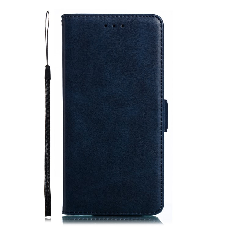 Leather Wallet Stand Flip Phone Case Cover for Samsung Galaxy S10e - Blue-2