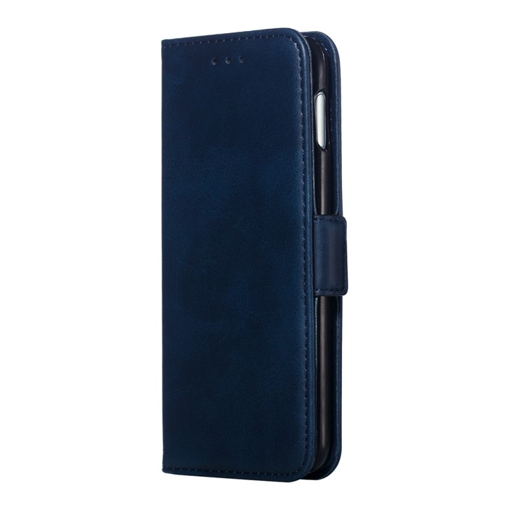Leather Wallet Stand Flip Phone Case Cover for Samsung Galaxy S10e - Blue-4
