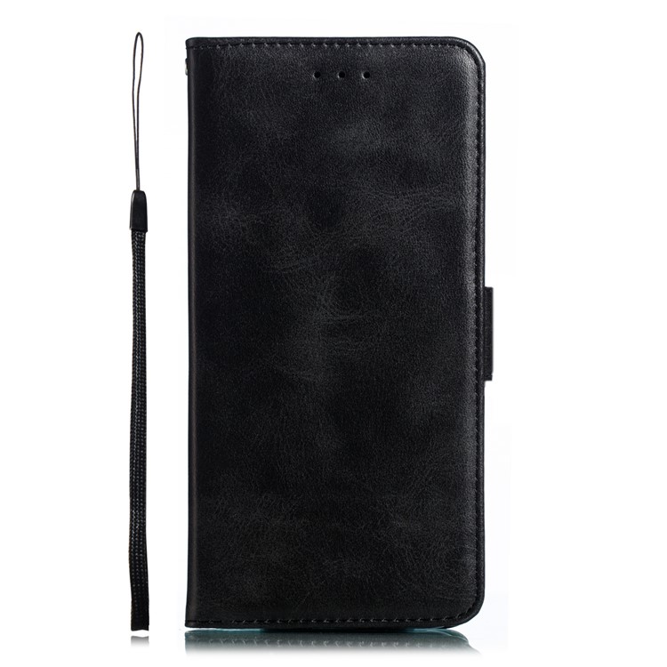 Leather Wallet Stand Flip Phone Case Cover for Samsung Galaxy S10e - Black-3
