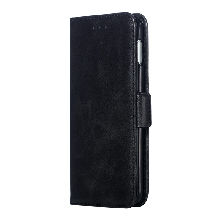 Leather Wallet Stand Flip Phone Case Cover for Samsung Galaxy S10e - Black-5