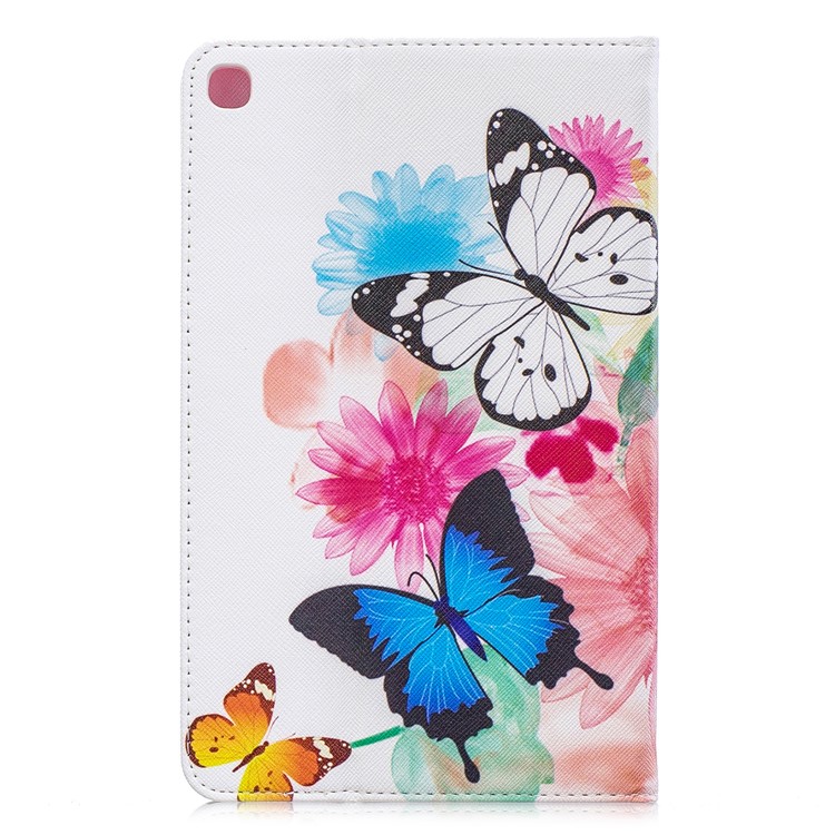 Pattern Printing Wallet Stand Leather Case for Samsung Galaxy Tab A 8.0 (2019) with S Pen P200 P205 - Vivid Butterflies-3
