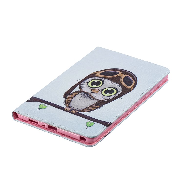 Padrão De Impressão Carteira Suporte De Couro Caso Para Samsung Galaxy Tab A 8 (2019) P200 P205 - Coruja Bonito-4