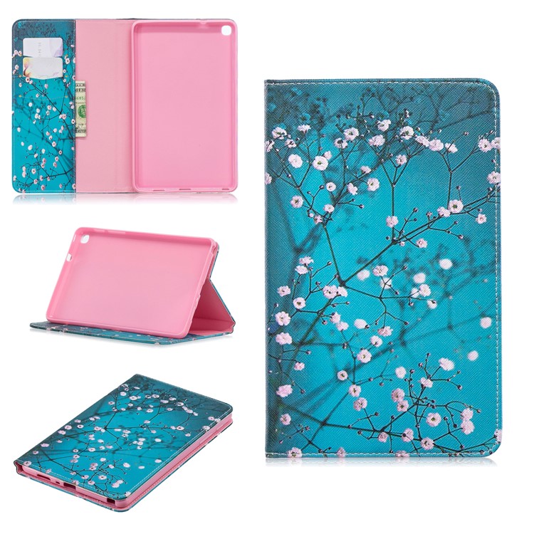 Pattern Printing Wallet Stand Leather Case for Samsung Galaxy Tab A 8.0 (2019) with S Pen P200 P205 - Wintersweet-1