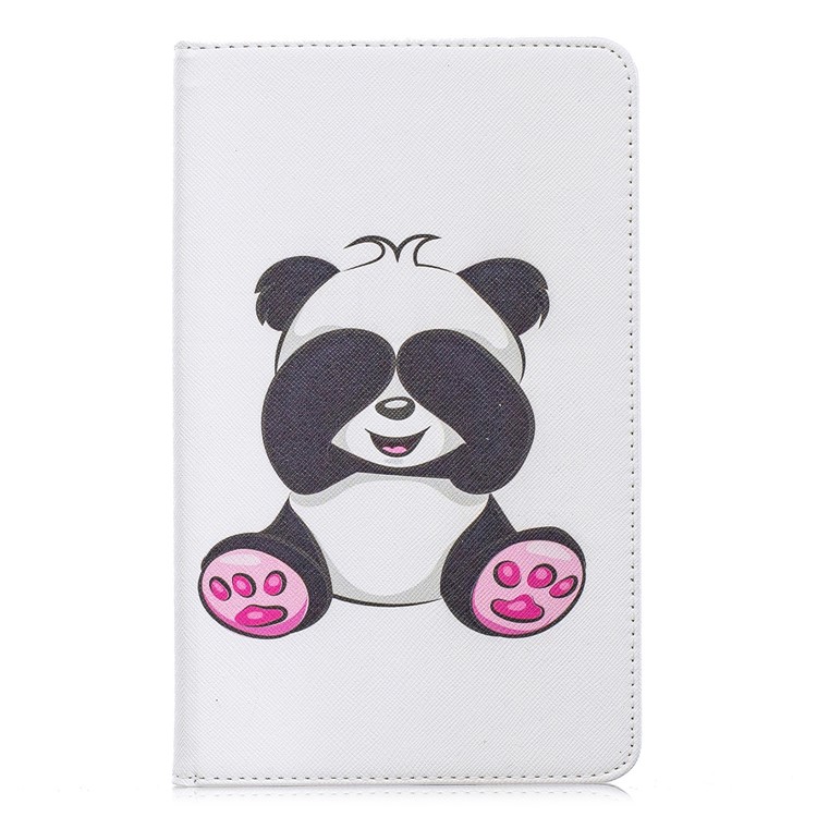 Pattern Printing Wallet Stand Leather Case for Samsung Galaxy Tab A 8.0 (2019) with S Pen P200 P205 - Adorable Panda-2