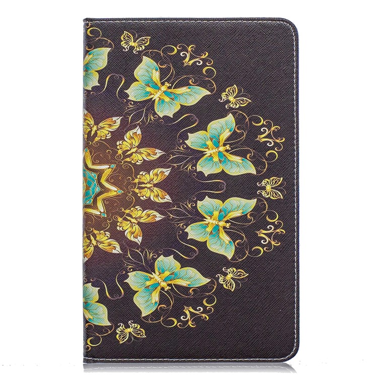 Pattern Printing Wallet Stand Leather Case for Samsung Galaxy Tab A 8.0 (2019) with S Pen P200 P205 - Pretty Butterflies-2