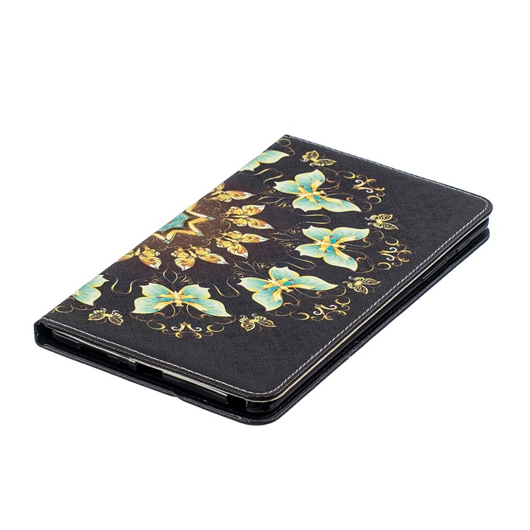 Pattern Printing Wallet Stand Leather Case for Samsung Galaxy Tab A 8.0 (2019) with S Pen P200 P205 - Pretty Butterflies-4