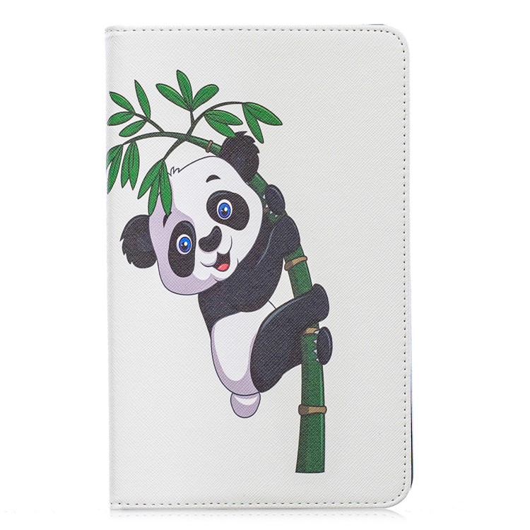 Pattern Printing Wallet Stand Leather Case for Samsung Galaxy Tab A 8.0 (2019) with S Pen P200 P205 - Panda Climbing Bamboo-2