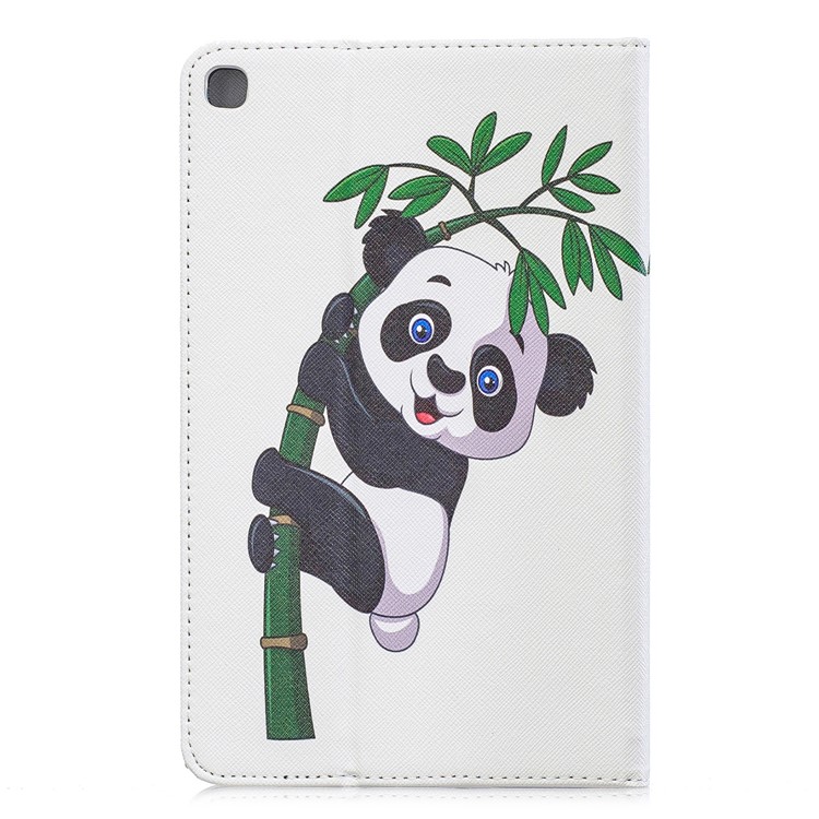 Pattern Printing Wallet Stand Leather Case for Samsung Galaxy Tab A 8.0 (2019) with S Pen P200 P205 - Panda Climbing Bamboo-3
