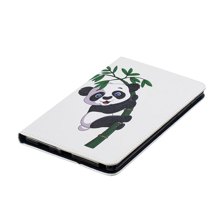 Pattern Printing Wallet Stand Leather Case for Samsung Galaxy Tab A 8.0 (2019) with S Pen P200 P205 - Panda Climbing Bamboo-4