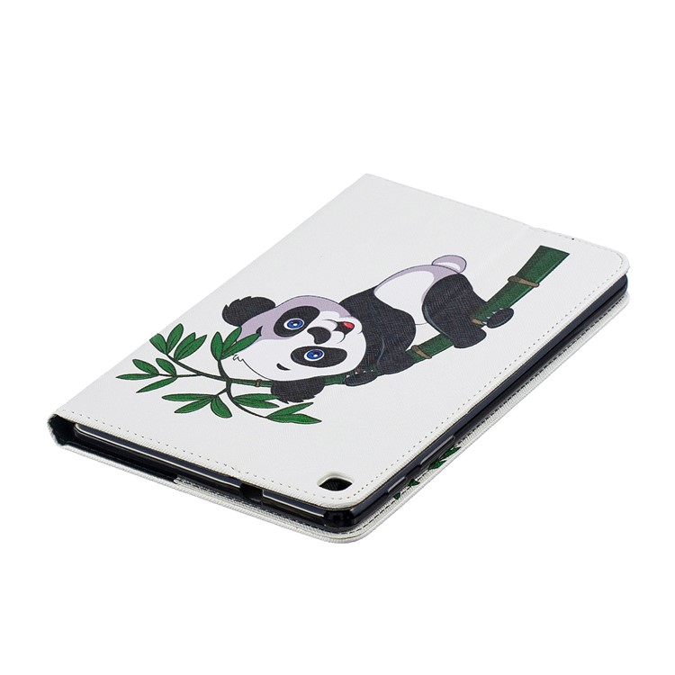 Pattern Printing Wallet Stand Leather Case for Samsung Galaxy Tab A 8.0 (2019) with S Pen P200 P205 - Panda Climbing Bamboo-5