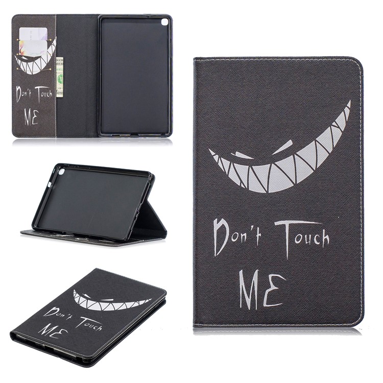 Padrão De Impressão Carteira Suporte De Couro Caso Para Samsung Galaxy Tab A 8 (2019) P200 P205 - Não Me Toque-1