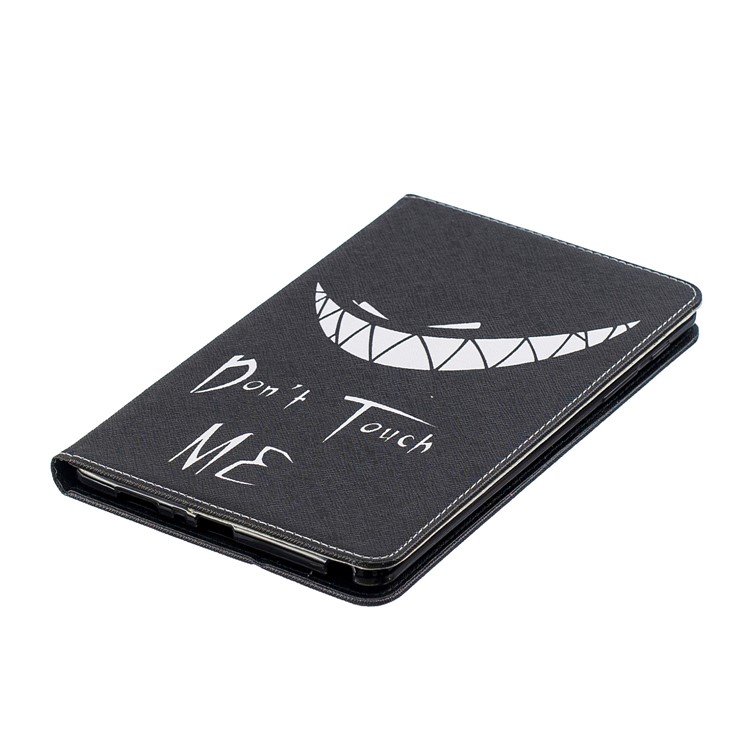 Padrão De Impressão Carteira Suporte De Couro Caso Para Samsung Galaxy Tab A 8 (2019) P200 P205 - Não Me Toque-4