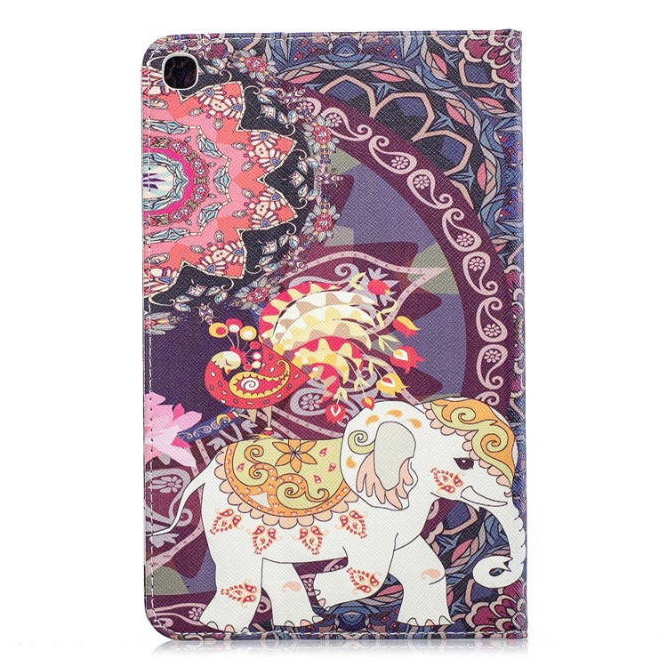 Pattern Printing Wallet Stand Leather Case for Samsung Galaxy Tab A 8.0 (2019) with S Pen P200 P205 - Tribal Elephant-3