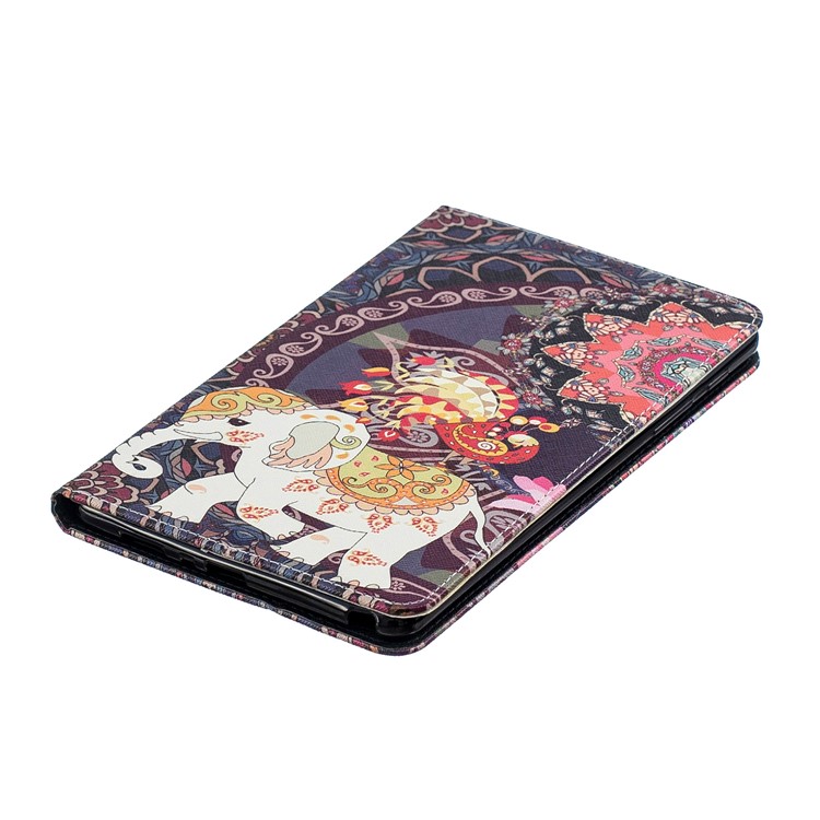 Pattern Printing Wallet Stand Leather Case for Samsung Galaxy Tab A 8.0 (2019) with S Pen P200 P205 - Tribal Elephant-4