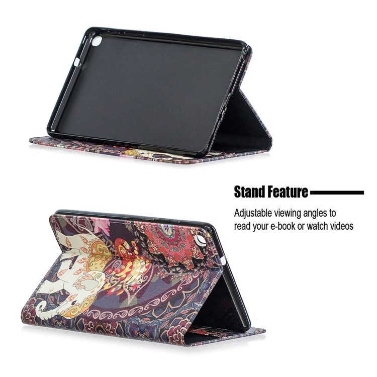 Pattern Printing Wallet Stand Leather Case for Samsung Galaxy Tab A 8.0 (2019) with S Pen P200 P205 - Tribal Elephant-7