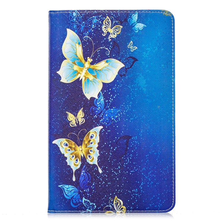 Pattern Printing Wallet Stand Leather Case for Samsung Galaxy Tab A 8.0 (2019) with S Pen P200 P205 - Elegant Butterflies-2