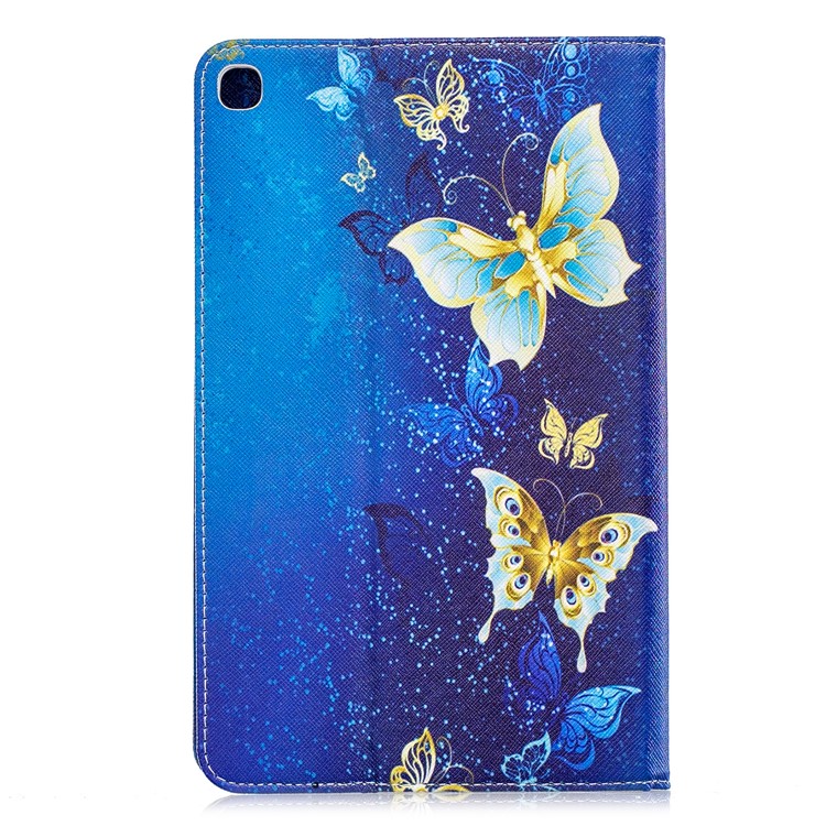 Pattern Printing Wallet Stand Leather Case for Samsung Galaxy Tab A 8.0 (2019) with S Pen P200 P205 - Elegant Butterflies-3