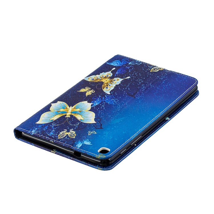 Pattern Printing Wallet Stand Leather Case for Samsung Galaxy Tab A 8.0 (2019) with S Pen P200 P205 - Elegant Butterflies-5