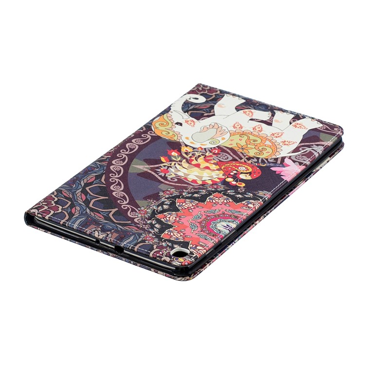 Pattern Printing Wallet Stand Leather Case for Samsung Galaxy Tab A 10.1 (2019) T510 - Tribal Elephant-5
