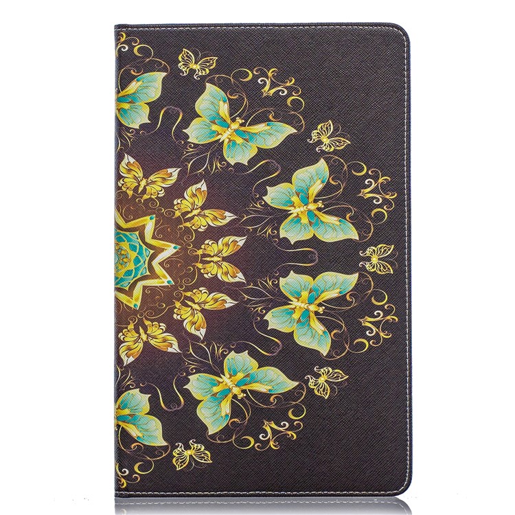 Pattern Printing Wallet Stand Leather Case for Samsung Galaxy Tab A 10.1 (2019) T510 - Pretty Butterflies-2