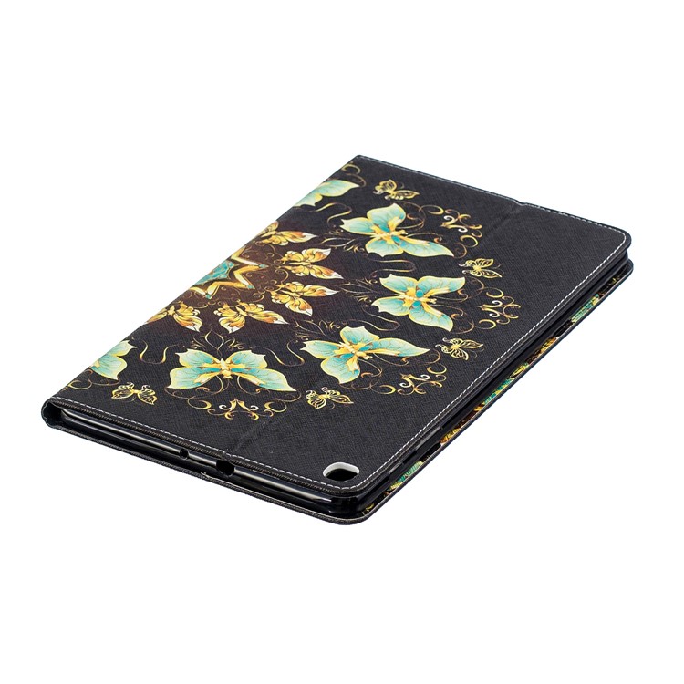 Pattern Printing Wallet Stand Leather Case for Samsung Galaxy Tab A 10.1 (2019) T510 - Pretty Butterflies-5