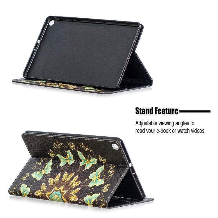 Pattern Printing Wallet Stand Leather Case for Samsung Galaxy Tab A 10.1 (2019) T510 - Pretty Butterflies-7