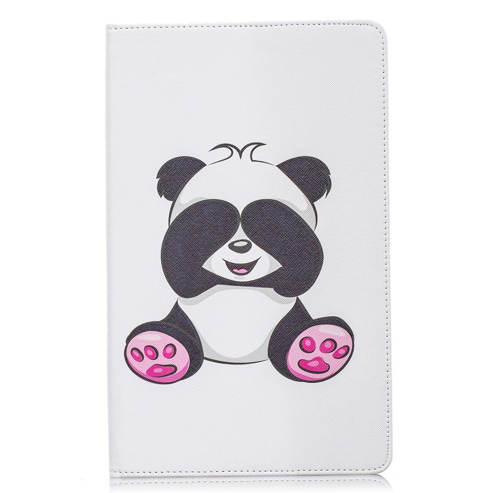 Etui Aus Leder Mit Musterdruckmappe Für Samsung Galaxy A 10.1 (2019) T510 - Entzückender Panda-2