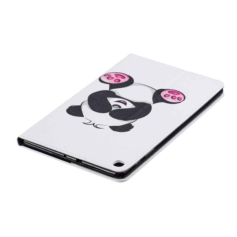 Etui Aus Leder Mit Musterdruckmappe Für Samsung Galaxy A 10.1 (2019) T510 - Entzückender Panda-5