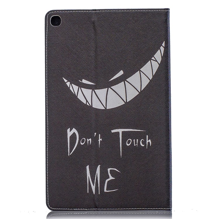 Pattern Printing Wallet Stand Leather Case for Samsung Galaxy Tab A 10.1 (2019) T510 - Don't Touch Me-3