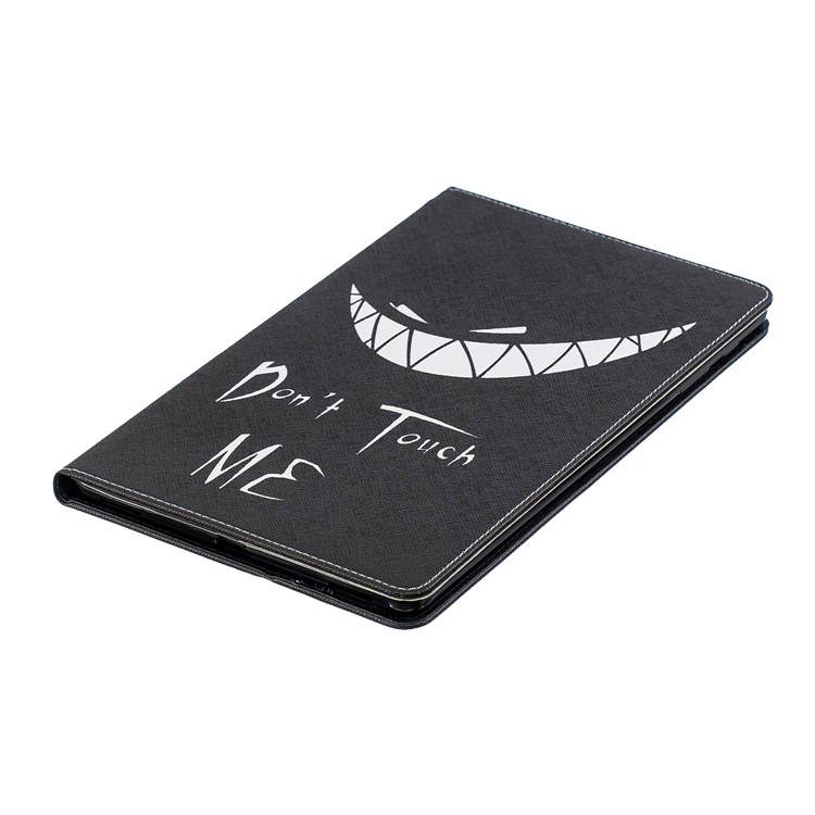 Pattern Printing Wallet Stand Leather Case for Samsung Galaxy Tab A 10.1 (2019) T510 - Don't Touch Me-4