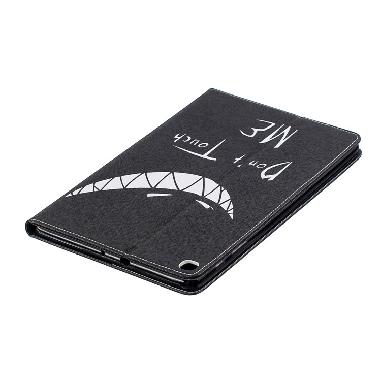 Pattern Printing Wallet Stand Leather Case for Samsung Galaxy Tab A 10.1 (2019) T510 - Don't Touch Me-5