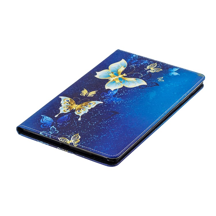 Musterdruck Brieftaschenständer Ledertasche Für Samsung Galaxy Tab A 10.1 (2019) T510 - Elegante Schmetterlinge-4