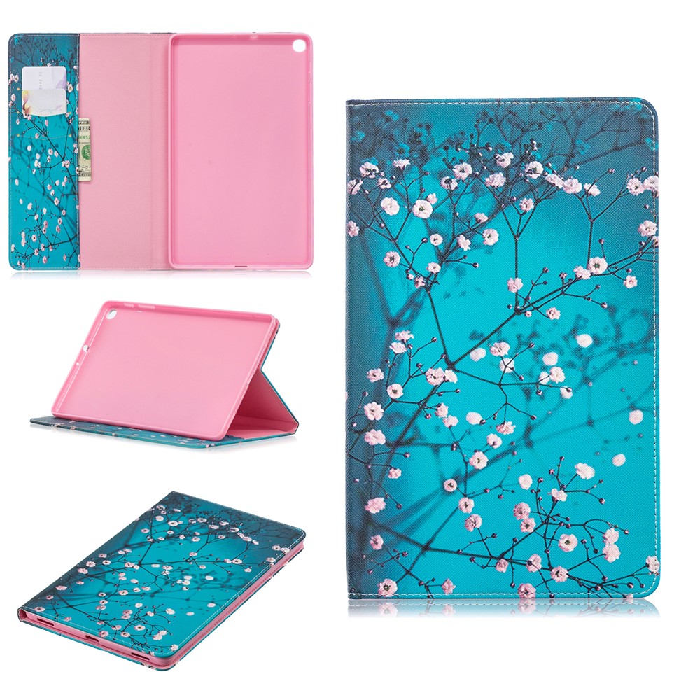 Etui Aus Leder Mit Musterdruckmappe Für Samsung Galaxy A 10.1 (2019) T510 - Wintersüß-1
